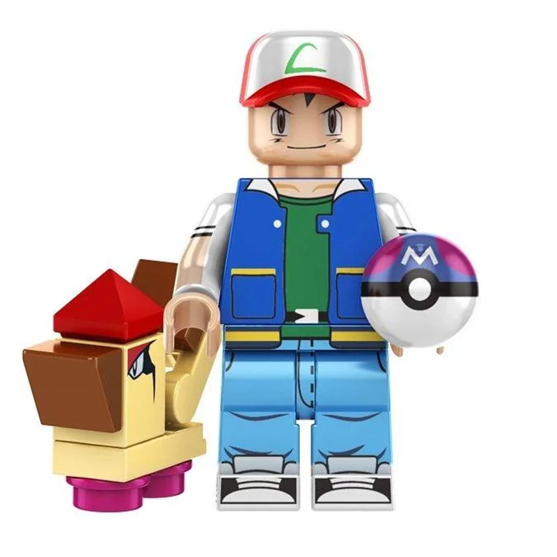 مینی فیگور اش کچام نمای جلو – Lego Ash Ketchum front view