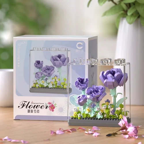 لگو باکس گلهای (پیونی) صد تومانی Peony Flower 7378