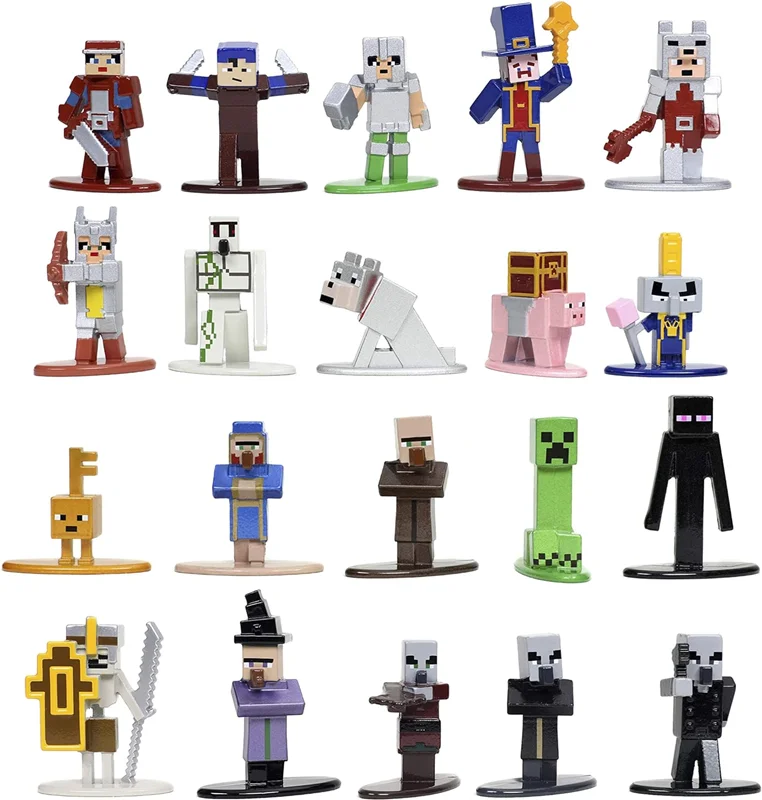 خرید نانو متال فیگور جادا «ماینکرفت دانجن سیاه چالها بسته 20 تایی» Jada Minecraft Dungeons Die-cast Nano Metalfigs 20-Pack Figure