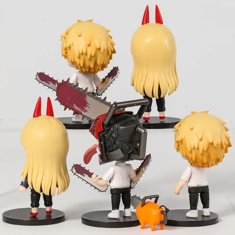 خرید ست 6 تایی اکشن فیگور «چینسامن: مرد اره ای» 6pcs In one Set Chainsaw Man Action Figure