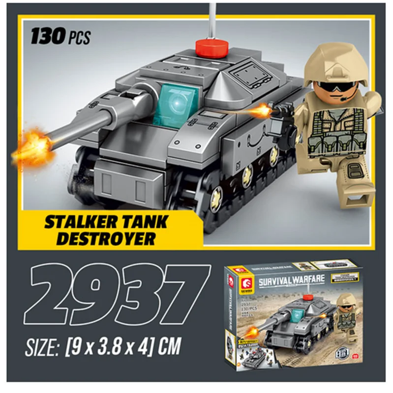 لگو تانک تعقیب کننده Tank Destroyer 2937