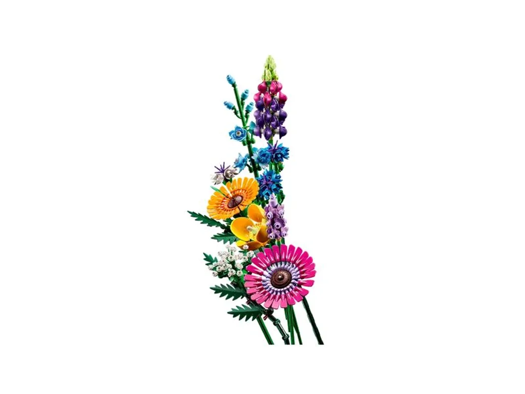 ابعاد لگو Wildflower Bouquet چیدمان روی میز