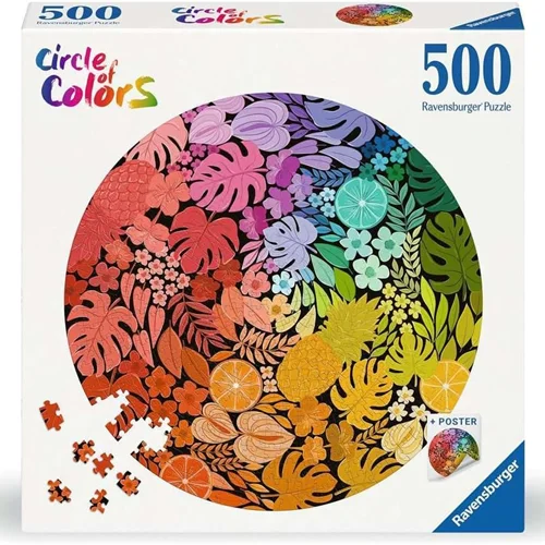پازل رونزبرگر 500 تکه دایره رنگها 12000821 Circle of Colors Tropical