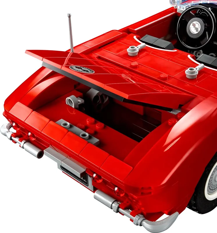 "LEGO Brand Icons Corvette 10321 - مجموعه ساختنی ماشین کلاسیک کوروت با جزئیات دقیق و طراحی زیبا."