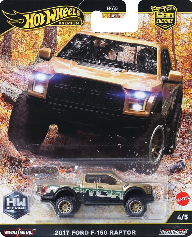 جعبه فورد اف 150 رپتور 2017 Hot Wheels Premium Off Road FPY86
