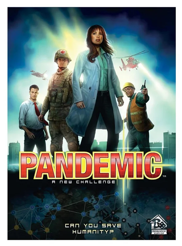 نمای جلوی جعبه بازی فکری پندمیک Pandemic