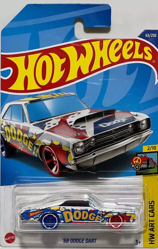 خرید ماشین فلزی ماکت فلزی هات ویلز «68 دوژ دارت» ماشین فلزی  Hot Wheels 68 Dodge Dart HW Art Cars  2/10  63/250