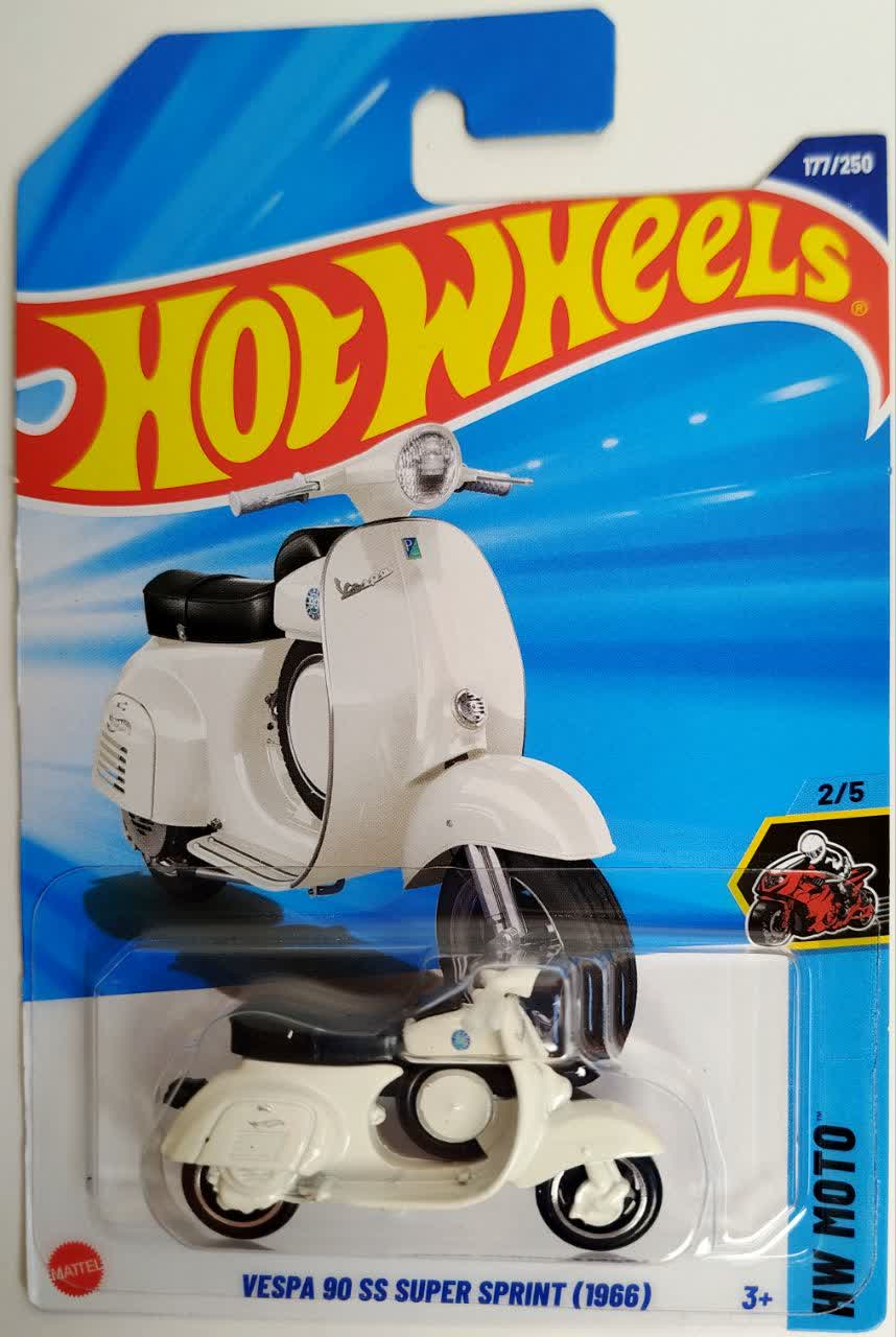 موتور فلزی هات ویلز وسپا 90 اس‌اس سوپر اسپرینت Vespa 90 SS Super Sprint 1966