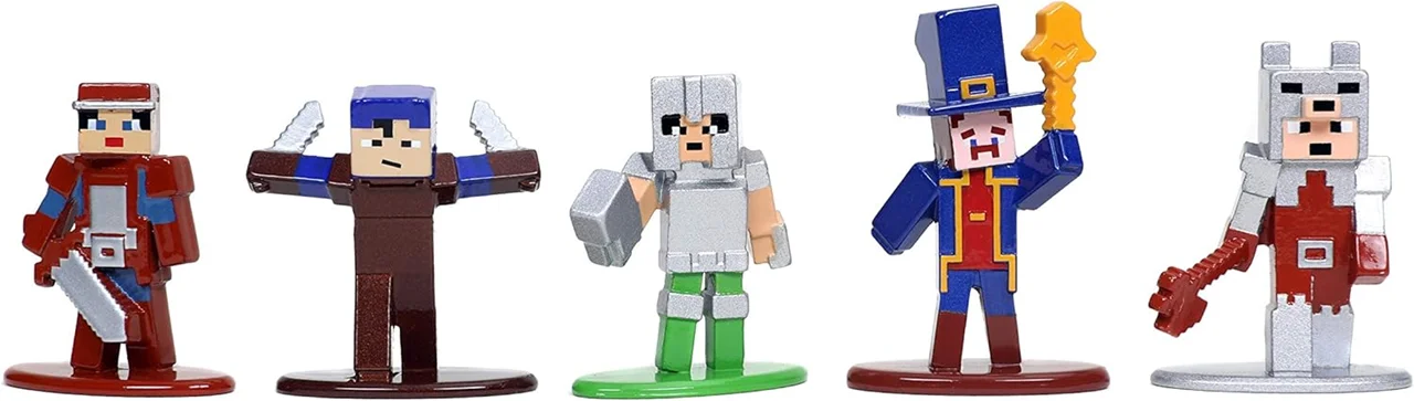 خرید نانو متال فیگور جادا «ماینکرفت دانجن سیاه چالها بسته 20 تایی» Jada Minecraft Dungeons Die-cast Nano Metalfigs 20-Pack Figure