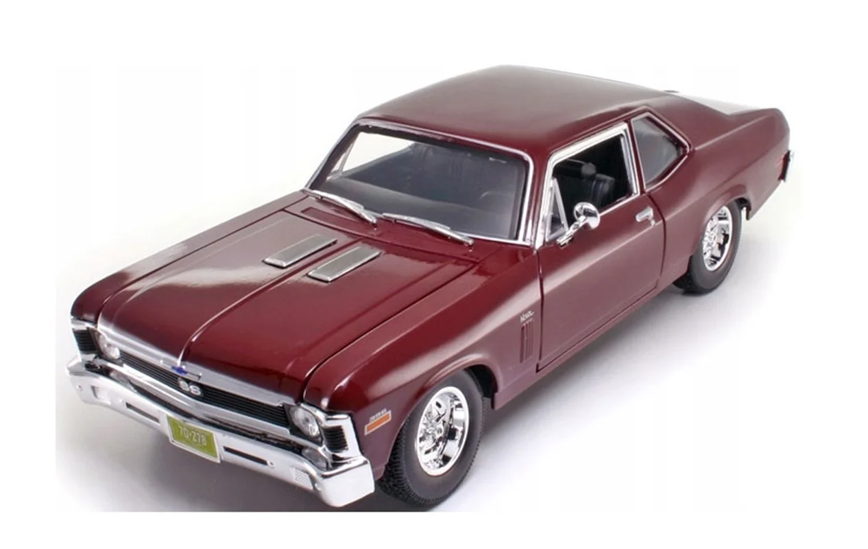 خرید ماشین فلزی مایستو «شورولت نوا 1970 Ss» ماشین فلزی Maisto 1970 Chevrolet Nova Ss Coupe Red 31132