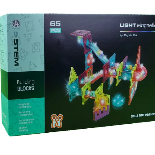 ساختنی مغناطیسی با قطعات با 65 قطعه نورانی
