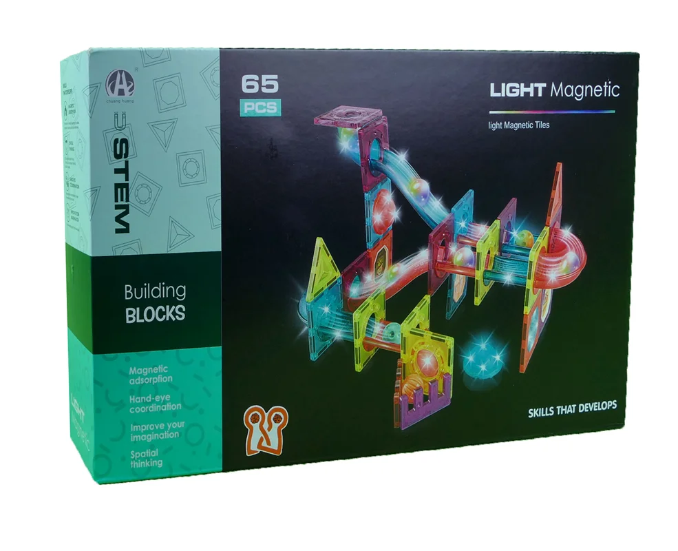 نمای سهبعدی جعبه ساختنی مغناطیسی شب نما