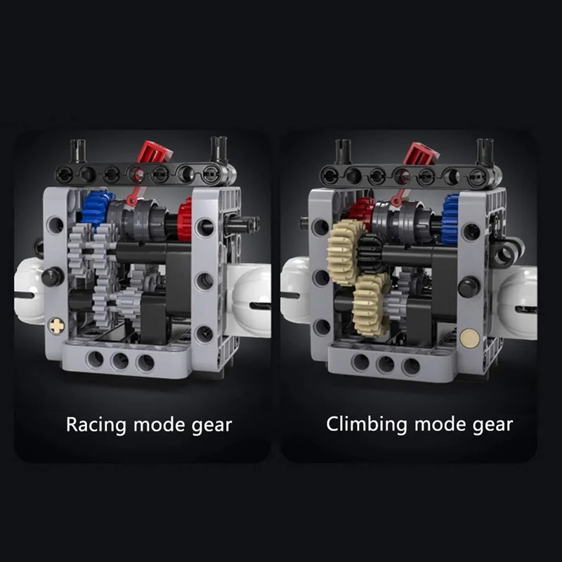 خرید لگو کادا «ماشین کنترلی هیولا اتومبیل RC 4x4 آفرود» CaDa Blocks Monster Truck with Remote Control 4x4 Off-Road C61008W