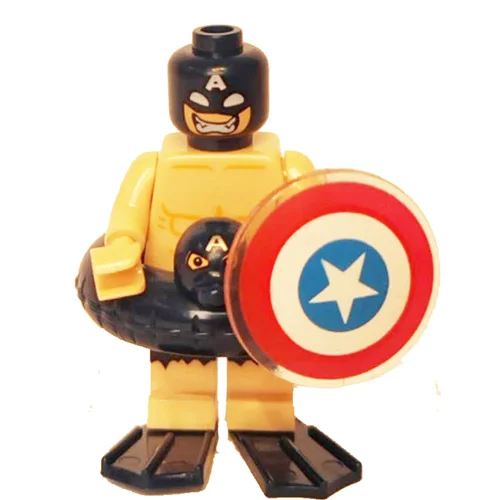 مینی فیگور لگویی کاپیتان آمریکا تعطیلات Captain America Vacation