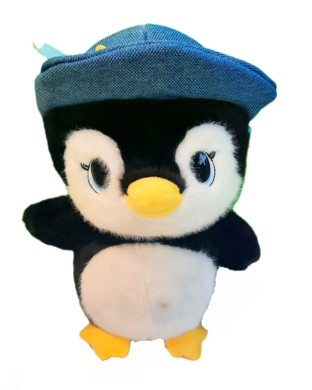 خرید عروسک «پنگوئن کلاه دار» اسباب بازی عروسک پولیشی Penguin With Hat Plush Doll
