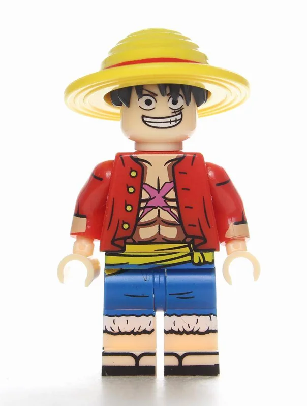 مینی فیگور لگو مانکی دی لوفی از نمای جلو Monkey D. Luffy