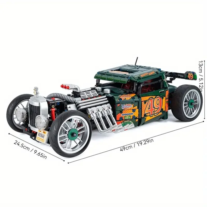 ماشین ۱۹۴۹ K-BOX Madililed Vehicle اندازه خط کشی شده