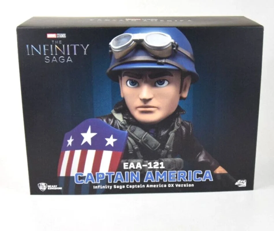 نمای روبرو جعبه بستهبندی فیگور کاپیتان آمریکا - Packaging box of Captain America figure
