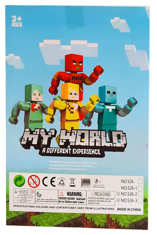 خرید فیگور «ست 4 تایی ماینکرفت» My World A Different Experience Set Of 4 Mincraft