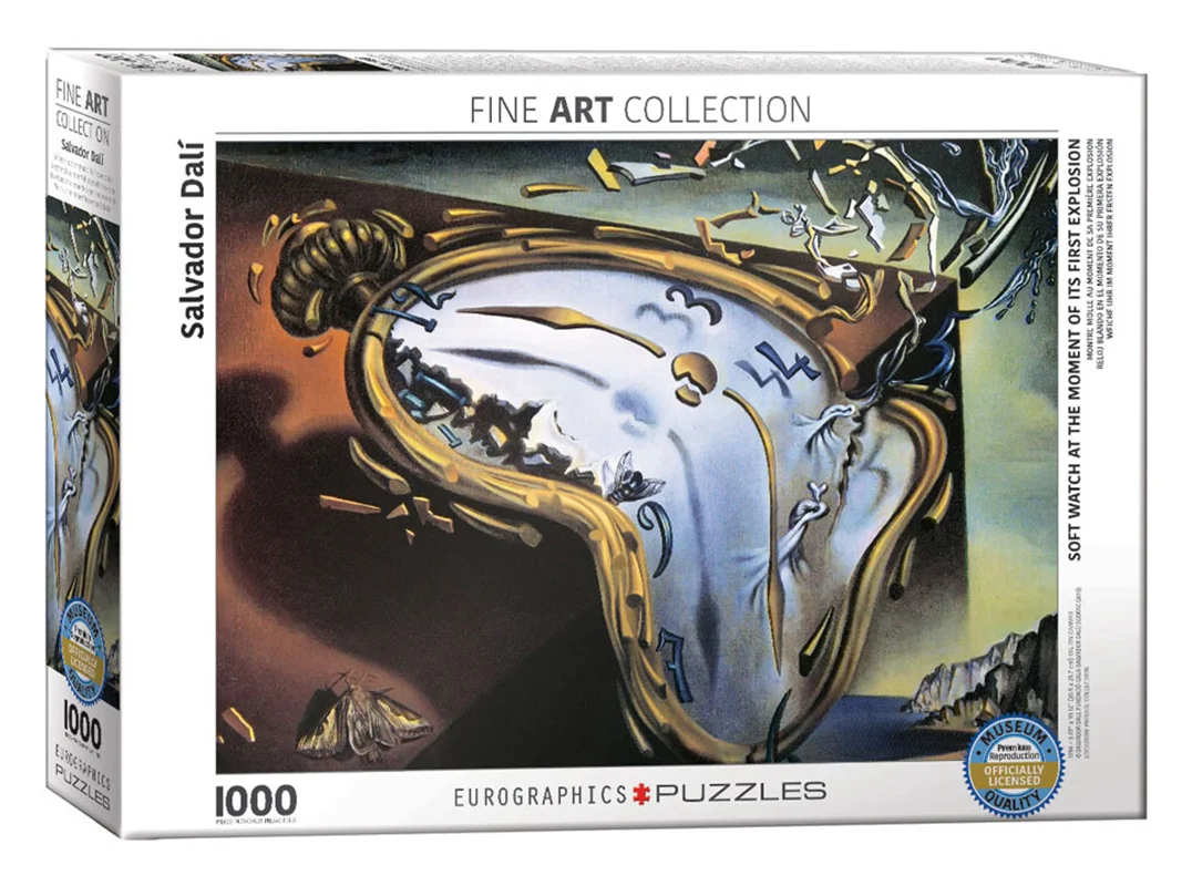 خرید پازل یوروگرافیک 1000 تکه «ساعت نرم در لحظه اولین انفجار» Eurographics Puzzle Soft Watch At Moment of First Explosion 1000 pieces 6000-0842