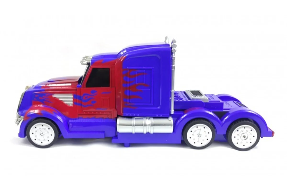 خرید ماشین کنترلی «ربات کامیون آپتیموس پرایم ترانسفورمور، ماشین تغییر شکل دهنده»  MZ Transformers Robot Deformation Remote Control Optimus Prime Car MZ 2335P