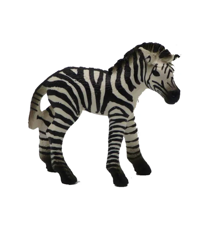 خرید فیگور حیوان وحشی فیگور «بچه گورخر» فیگور مدل واقعی حیوانات، مجسمه حیوان، مدل شبیه سازی شده حیوان Baby Zebra Simulation Model Wild Animals figure
