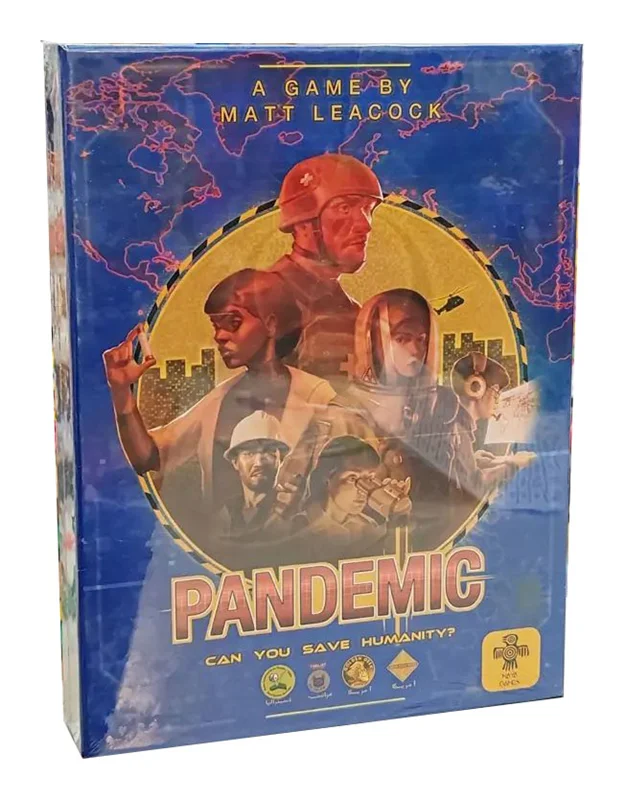 نمای سهبعدی جعبه بازی فکری پندمیک Pandemic مایا