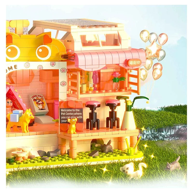لگو خانه گربه Cat House مدل ۶۱۲۰۳۱ نمای جلو ساختهشده