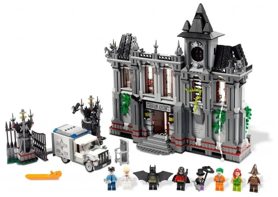خرید لگو جی سی «فرار جوکر از بیمارستان آرکام» Building Blocks JiSi Super Heroes Arkham Asylum Escape lego 7124