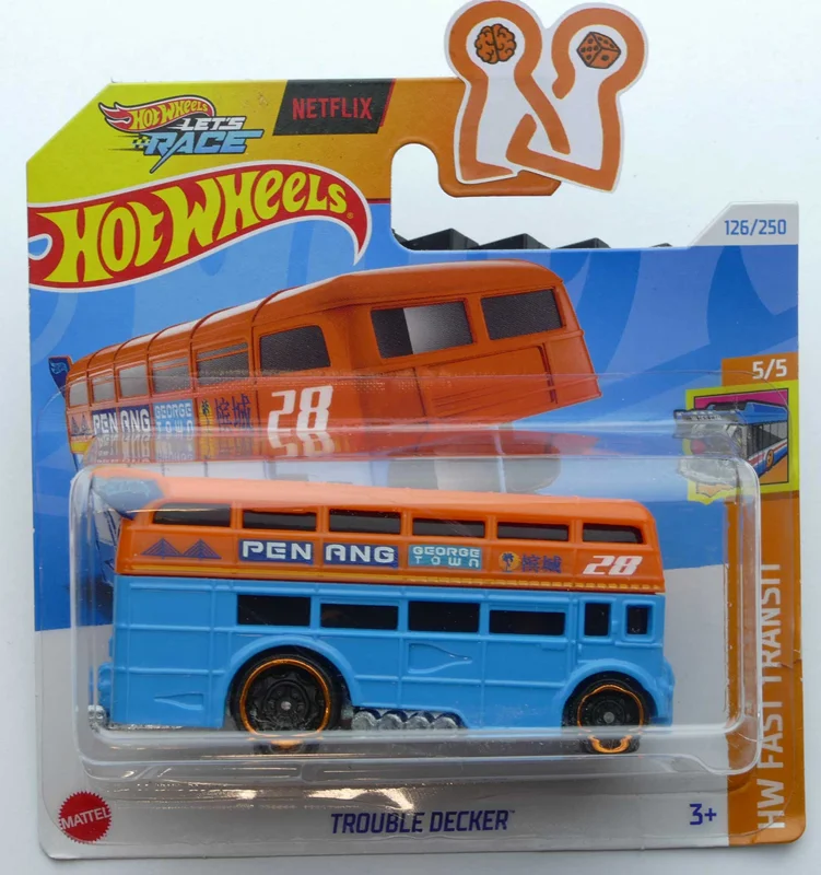 نمای جانبی ماشین فلزی هات ویلز مدل ترابل دکر