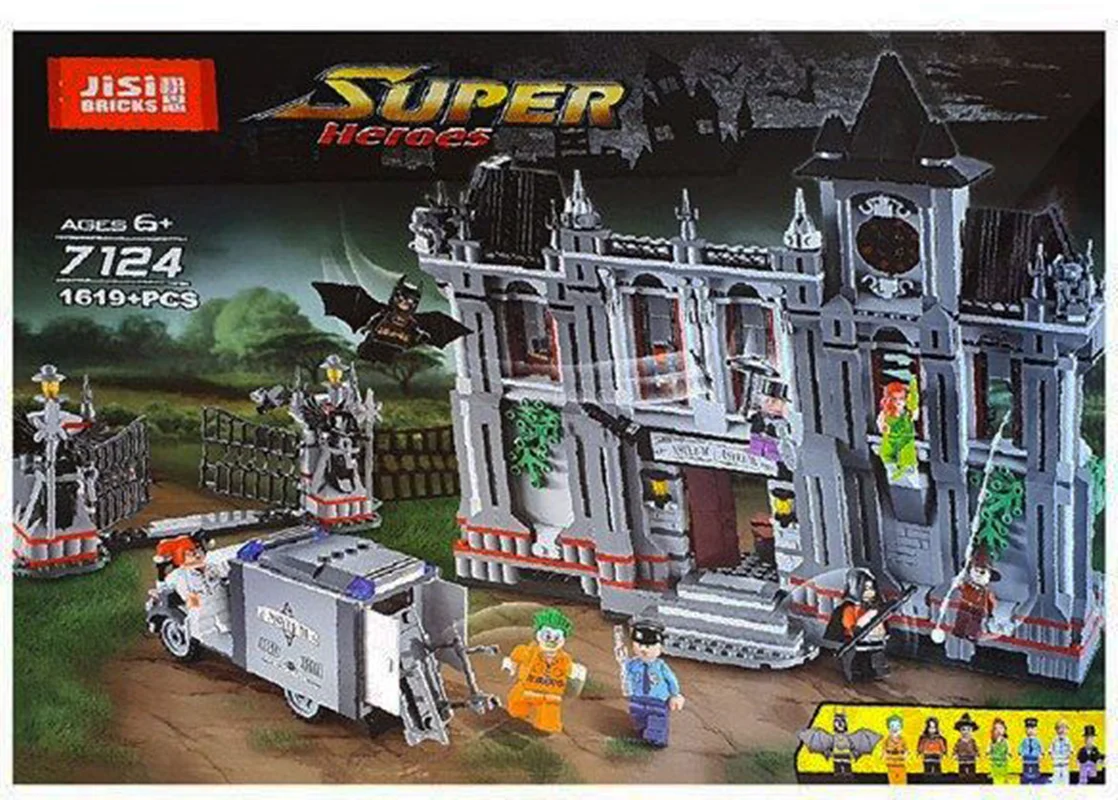 خرید لگو جی سی «فرار جوکر از بیمارستان آرکام» Building Blocks JiSi Super Heroes Arkham Asylum Escape lego 7124