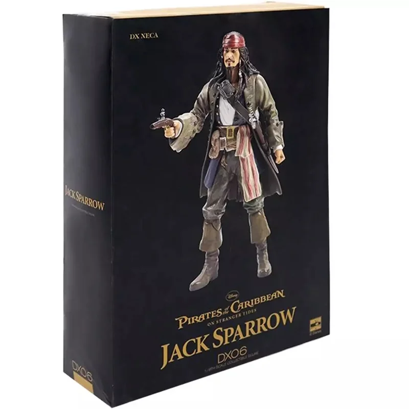 نمای روبرو بستهبندی فیگور جک اسپارو Disney DX Neca