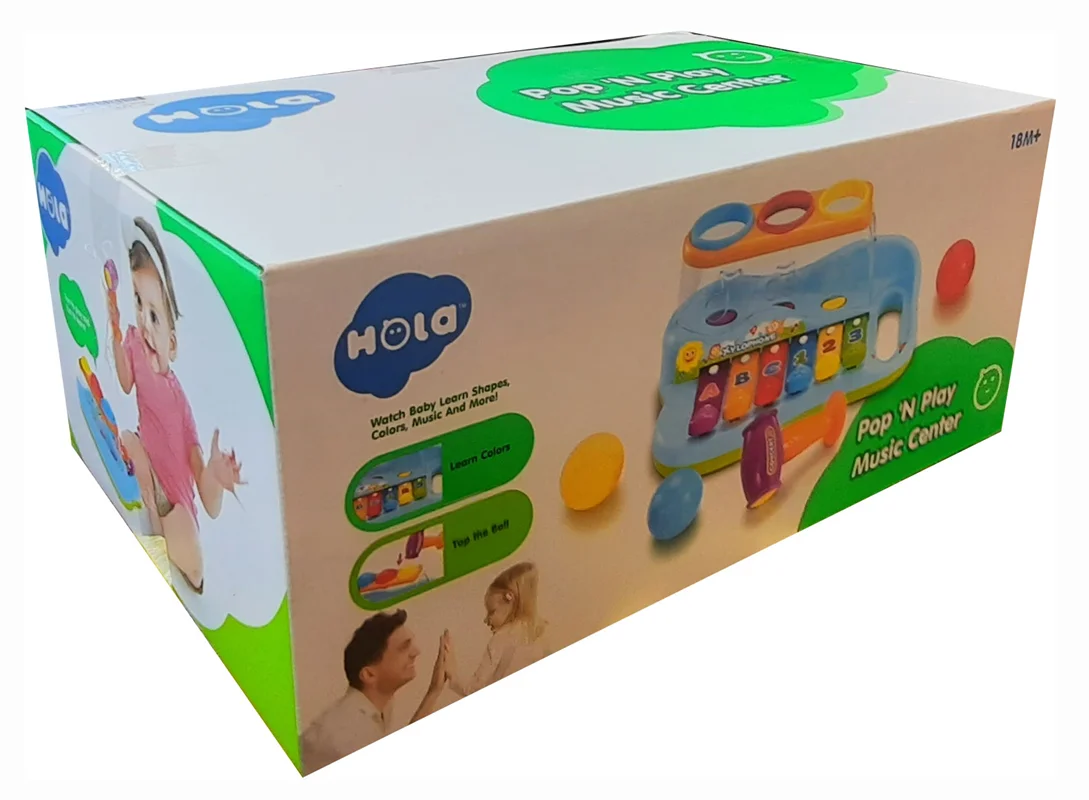 خرید اسباب بازی هولا تویز هولی تویز هالی تویز «مرکز موسیقی پاپ ان پلی» Hola Toys Pop 'N Play Music Center A856
