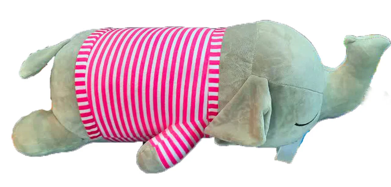 خرید اسباب بازی عروسک پولیشی عروسک «بالشتی فیل پتو دار» Blanket Elephant Plush Doll