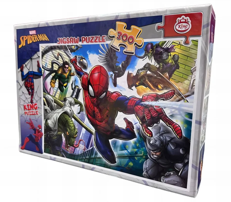 جعبه پازل آموزشی کودکان Education Jigsaw Puzzle King مدل مرد عنکبوتی Spider man  نمای جلو