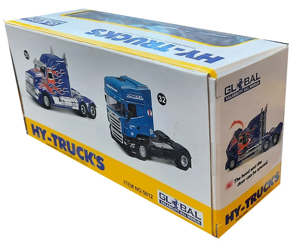 ماکت فلزی اسباب بازی ماشین فلزی های تراک « کامیون کشنده اسکانیا تک محور» Hy Truck Diecast Onexl Trailer Towing Vehicle Truck Scania sovran 5012-32