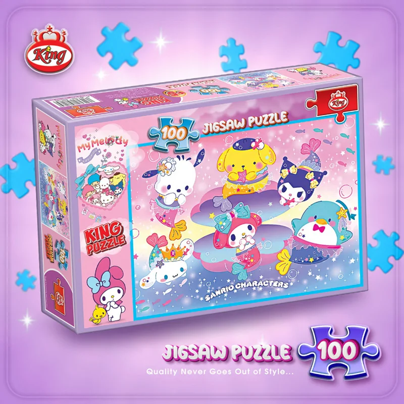 نمای سهبعدی بسته بندی پازل کینگ 100 تکه ملودی من My Melody مدل 8041