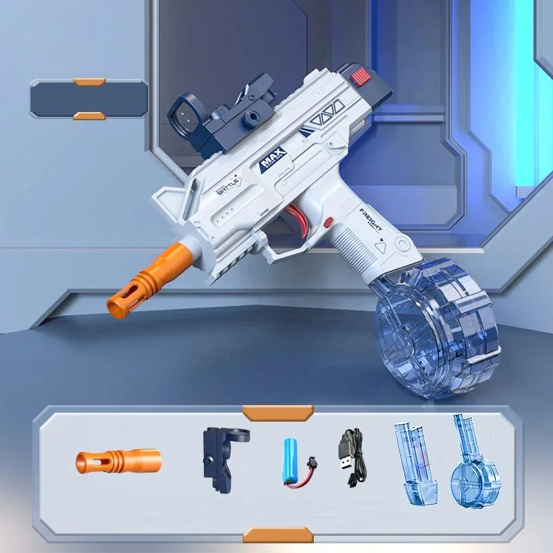 تفنگ آبپاش برقی یوزی UZi Electric Water Gun رنگ آبی