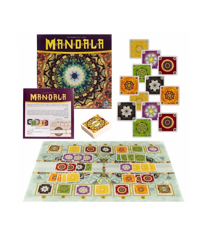 بستهبندی و محتوای داخلی بازی فکری ماندالا Mandala