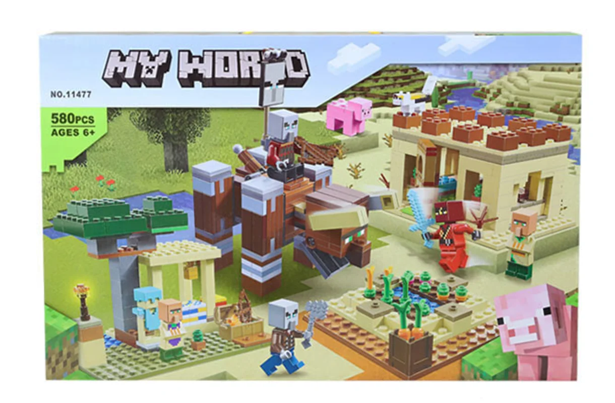 جعبه بستهبندی لگو Minecraft Illager Raid 11477 نمای جلو