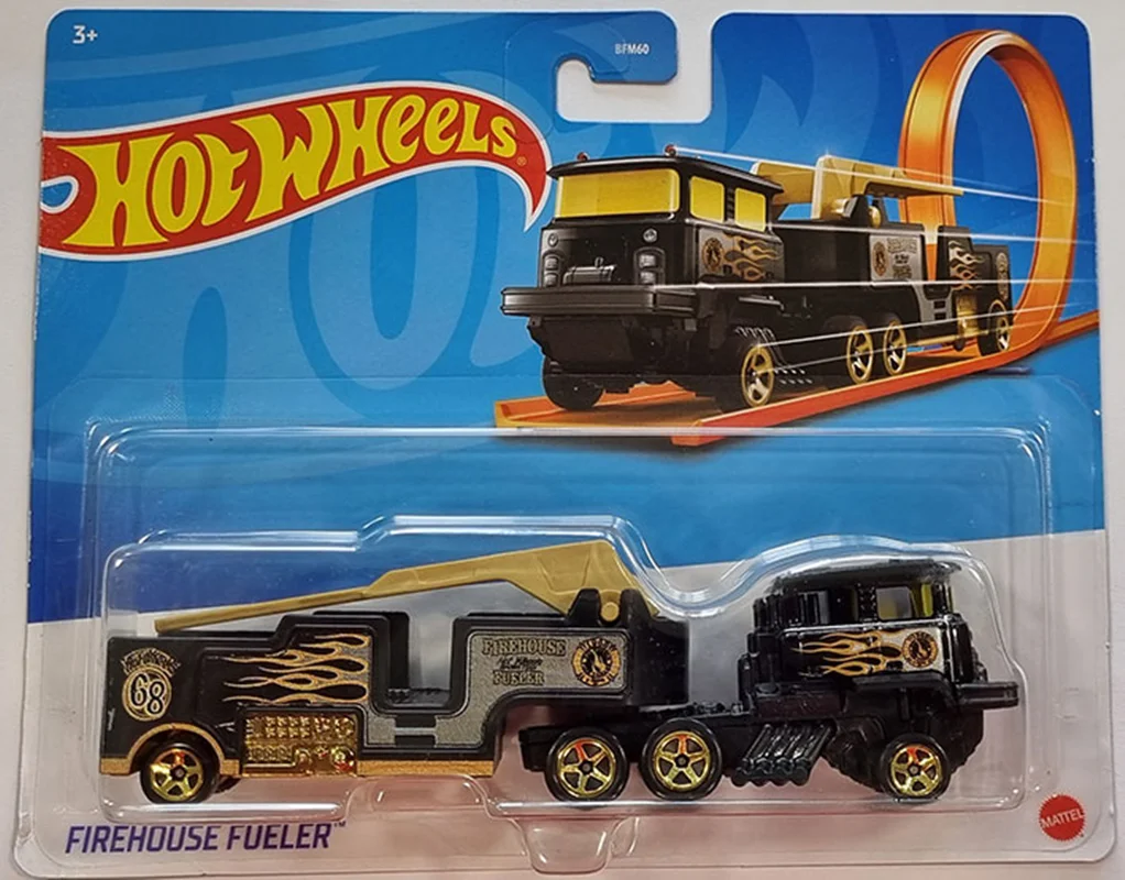 خرید ماشین فلزی هات ویلز کامیون «فایر هاوس فولر» کامیون فلزی  Hot Wheels Truck Firehouse Fueler HFC96-NK711 21A BFM60