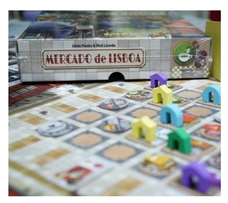 مهرههای بازیکنان در بازی مرکادو Mercado de Lisboa
