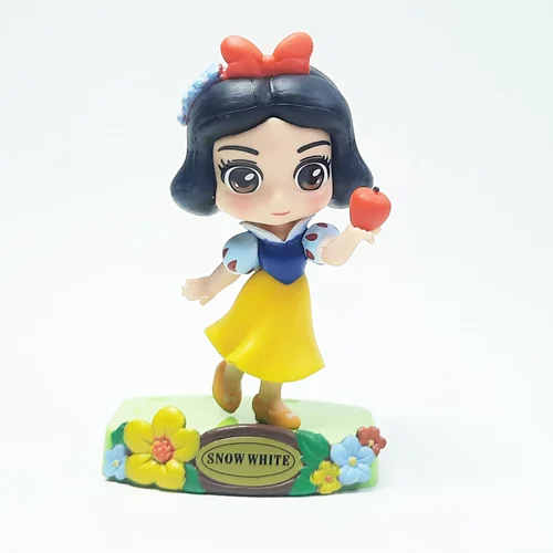 فیگور سفید برفی Snow White Figure با پایه تزئینی و سیب در دست