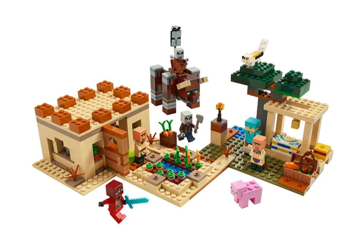لگو Minecraft Illager Raid 11477 ساختهشده نمای جلو