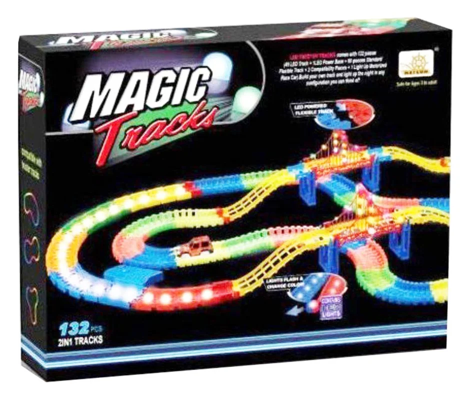 ماشین جادویی چراغدار مدل Magic Track 79558 - نمای نزدیک از ماشین نورانی