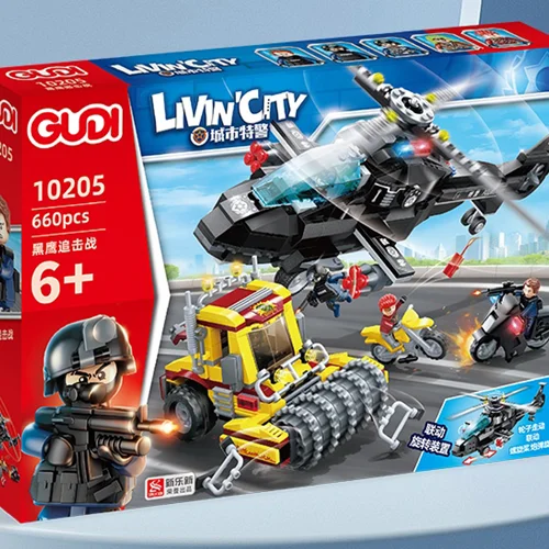 لگو «هلی کوپتر و غلطک، تعقیب شاهین سیاه» 10205