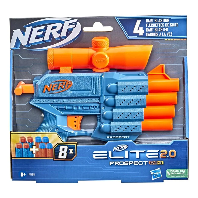 خرید تفنگ نرف «چشم انداز» Nerf Elite 2.0 Prospect QS-4 Blaster F4190