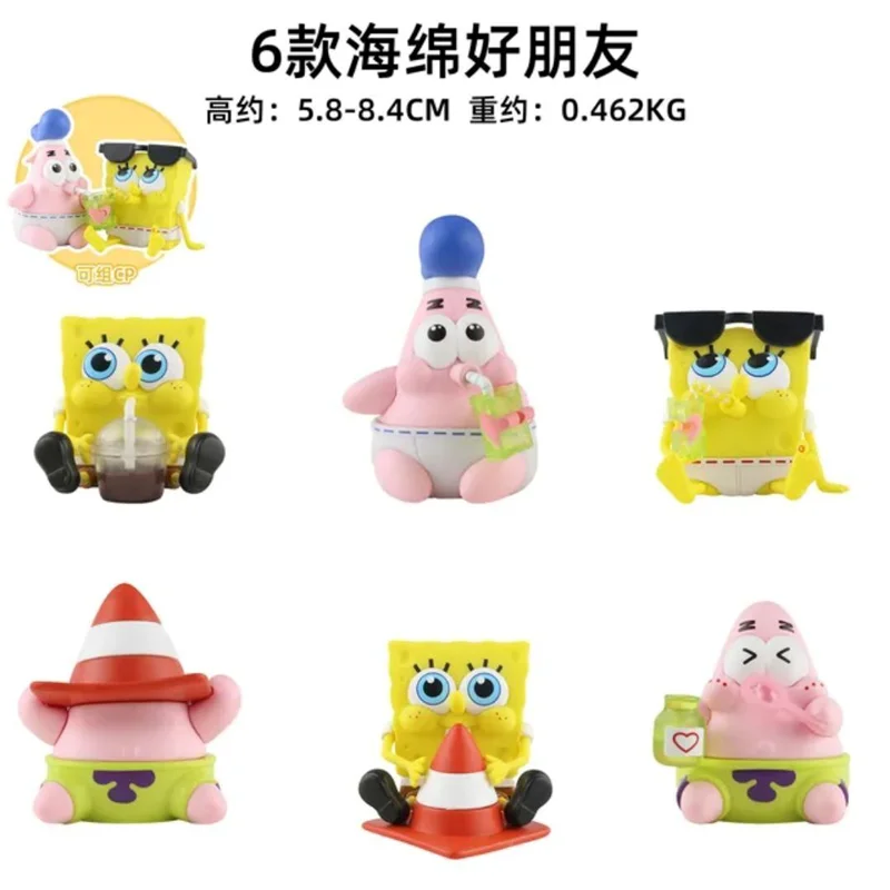 تصویر ست کامل فیگور باب اسفنجی و پاتریک به چینی