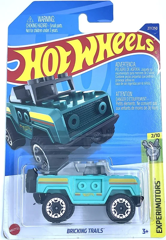 خرید ماشین فلزی ماکت فلزی هات ویلز «بریکینگ تریلز» ماشین فلزی Hot Wheels Bricking Trails Experimotors 2/10  27/250