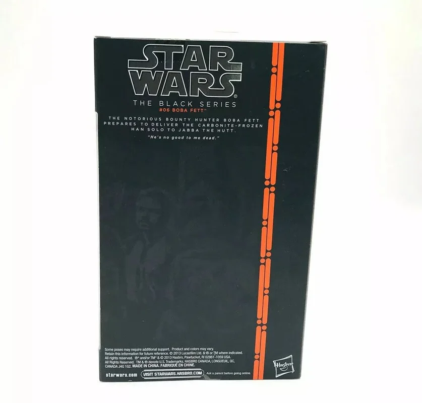 نمای پشت بسته بندی فیگور بوبا فت Boba Fett Packaging Back